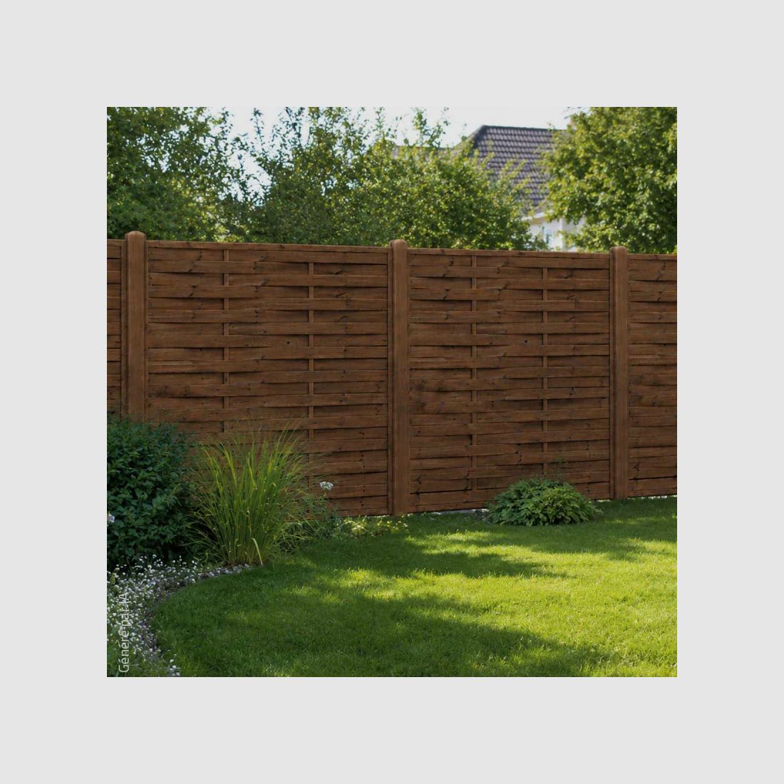 Kit recinzione in legno da 27 m - Altezza 180x2,5 cm, immagine 9 di 12