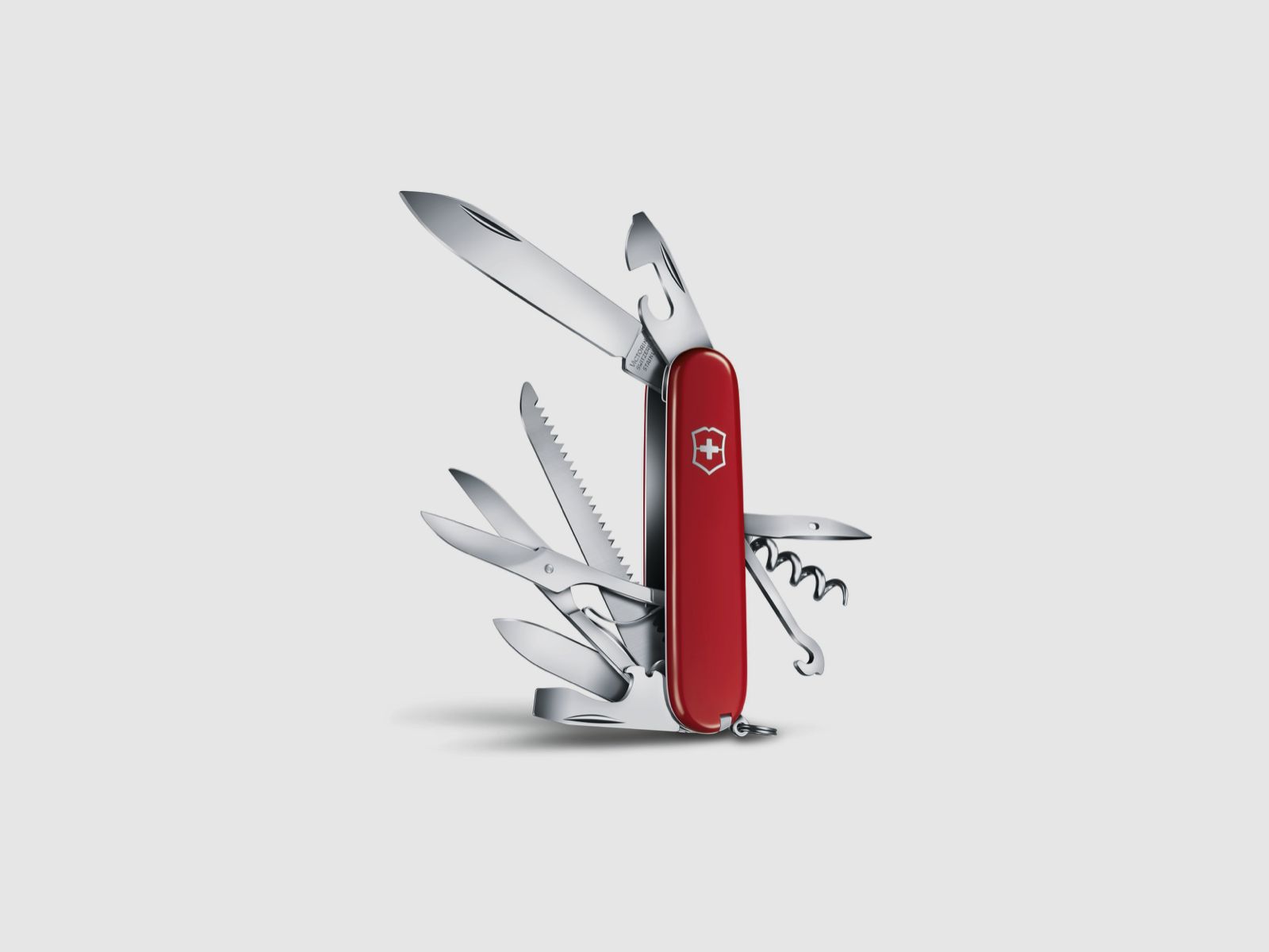 Couteau de poche VICTORINOX Huntsman Rouge 14 pièces.