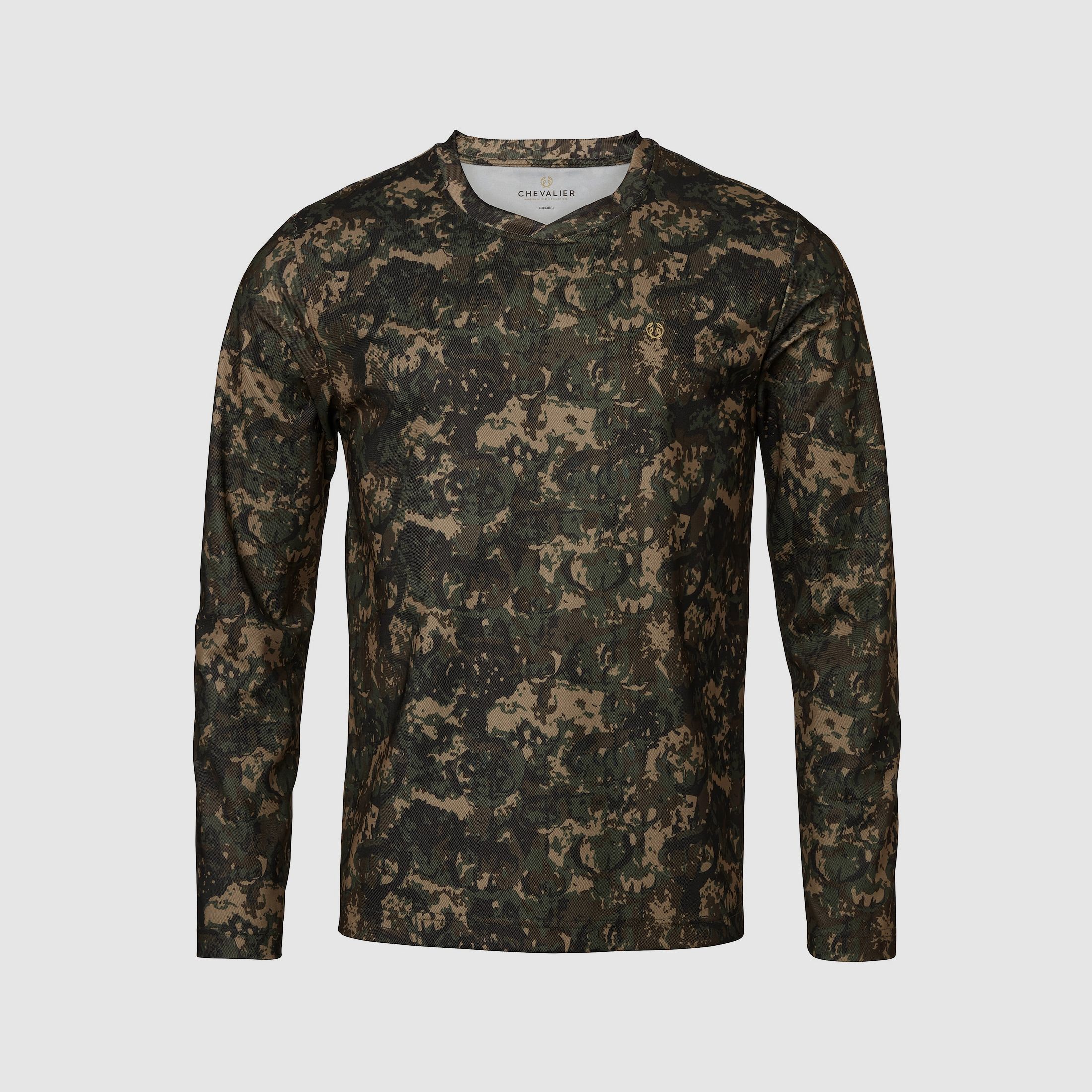 Chevalier Stalker Technical Longsleeve T-shirt Men Antler Camouflage L