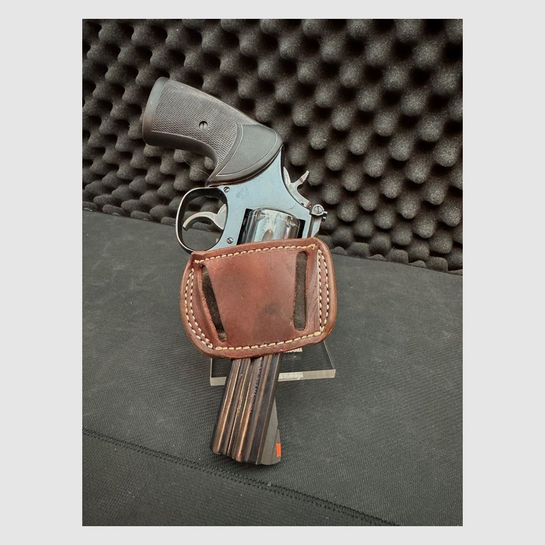 Schnllziehholster, Gürtelholster, Leder, Ross Gunleather, Wildleder, Revolver(?!), Markenholster