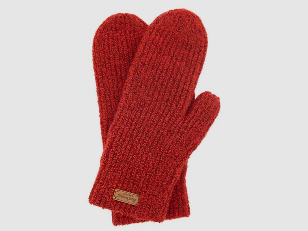 Barbour D-Strick-Handschuhe Pendle | crimson red, Bild 2 von 4