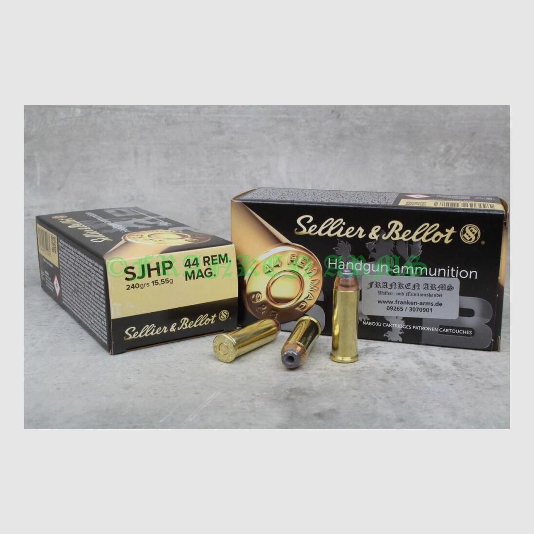 Sellier&Bellot .44 Mag. SJHP 240gr. 15.6g 50 pieces quantity discounts