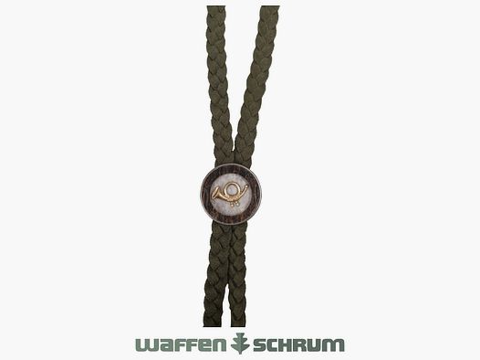 Haenel Hirschhornwaren Trachtenband Jagdhorn Oliv