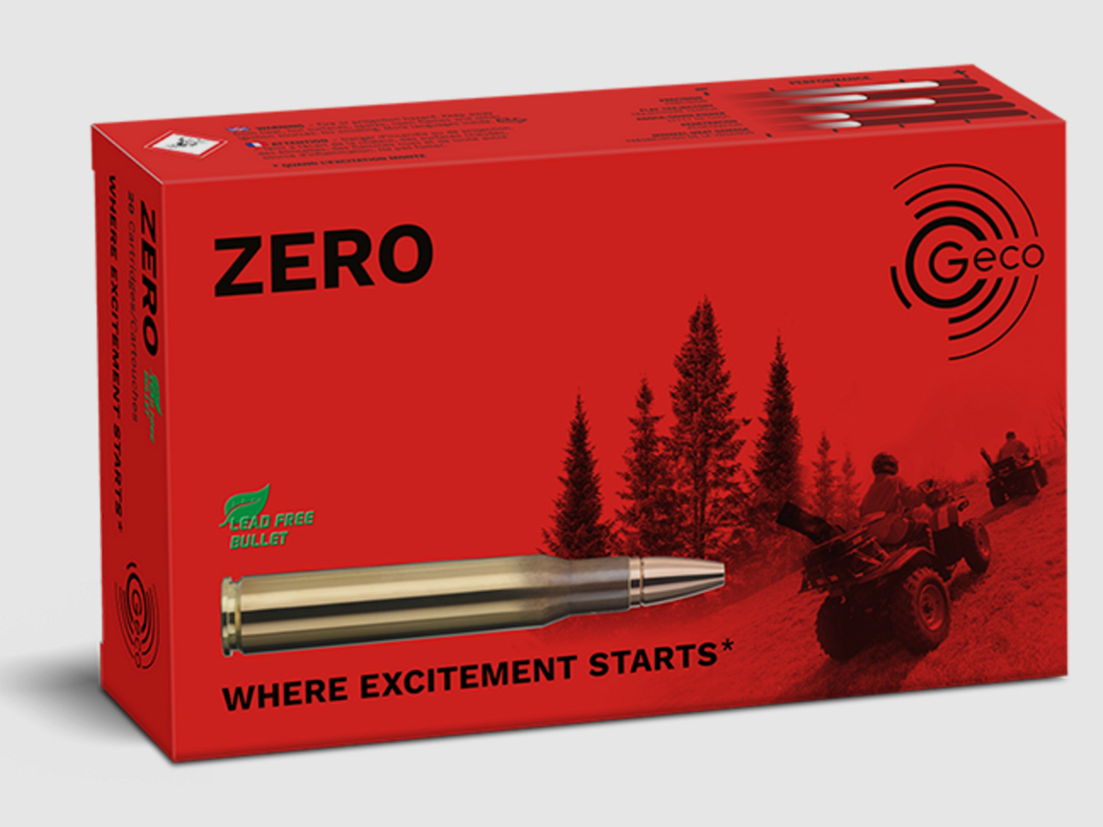 Geco 2318821 Zero .30-06 Spring 8,8 g 136 gr Sin plomo 20 unidades