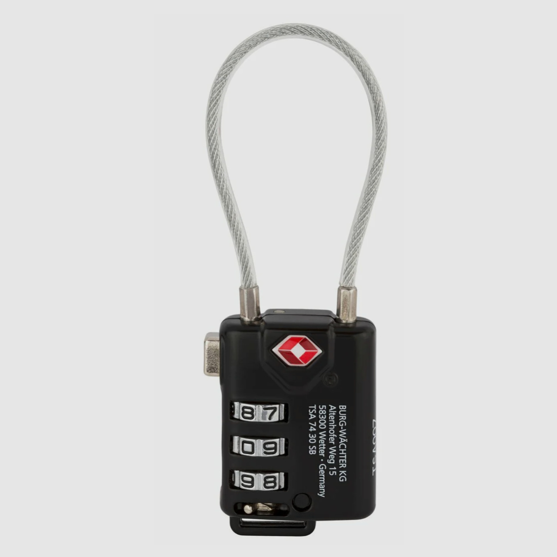 Burg Wächter TSA 74 30 security combination lock black