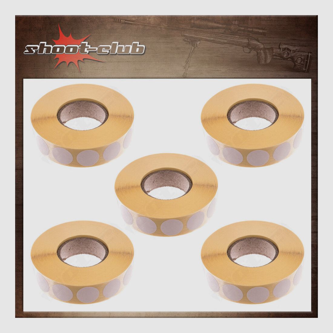 shoXx Schusspflaster weiß 19mm selbstklebend - 10000 Stück