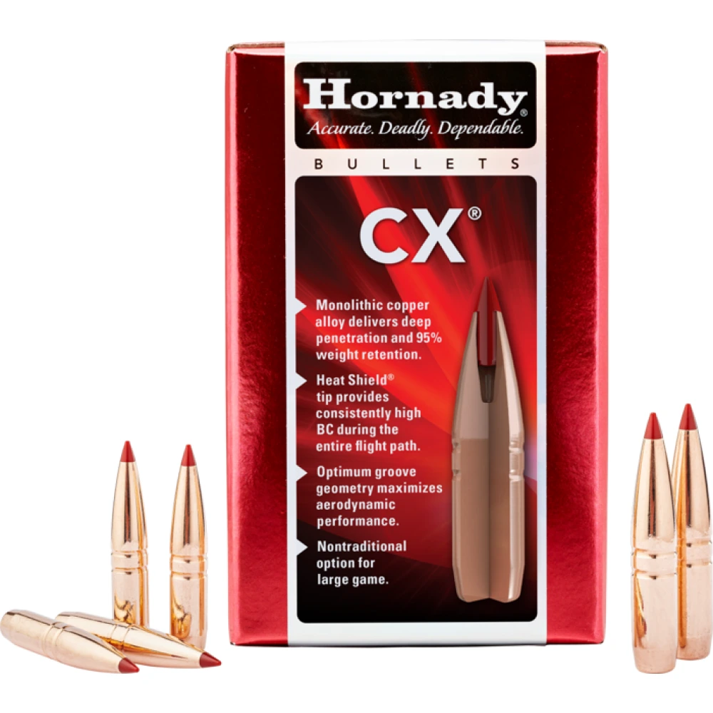 PROIETTILE HORNADY 6.5MM .264 90 GR CX (6.5 GRENDEL) (50)
