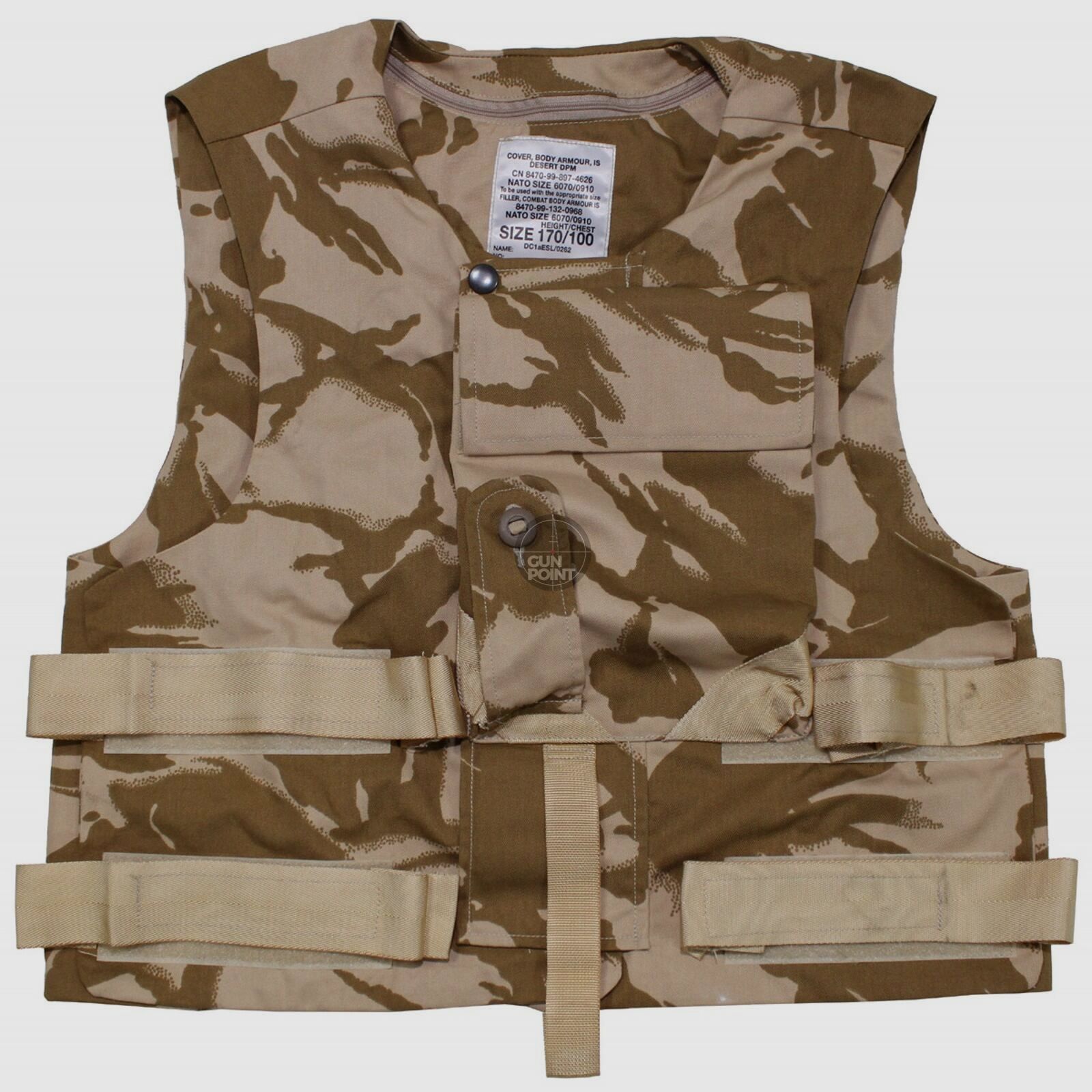 Brit. Cover-Combat-Weste,DPM desert, neuw.