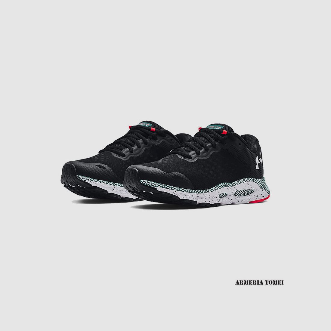 UNDER ARMOUR – UOMO – HOVR™ INFINITE 3 Black / Cerulean, immagine 4 di 5