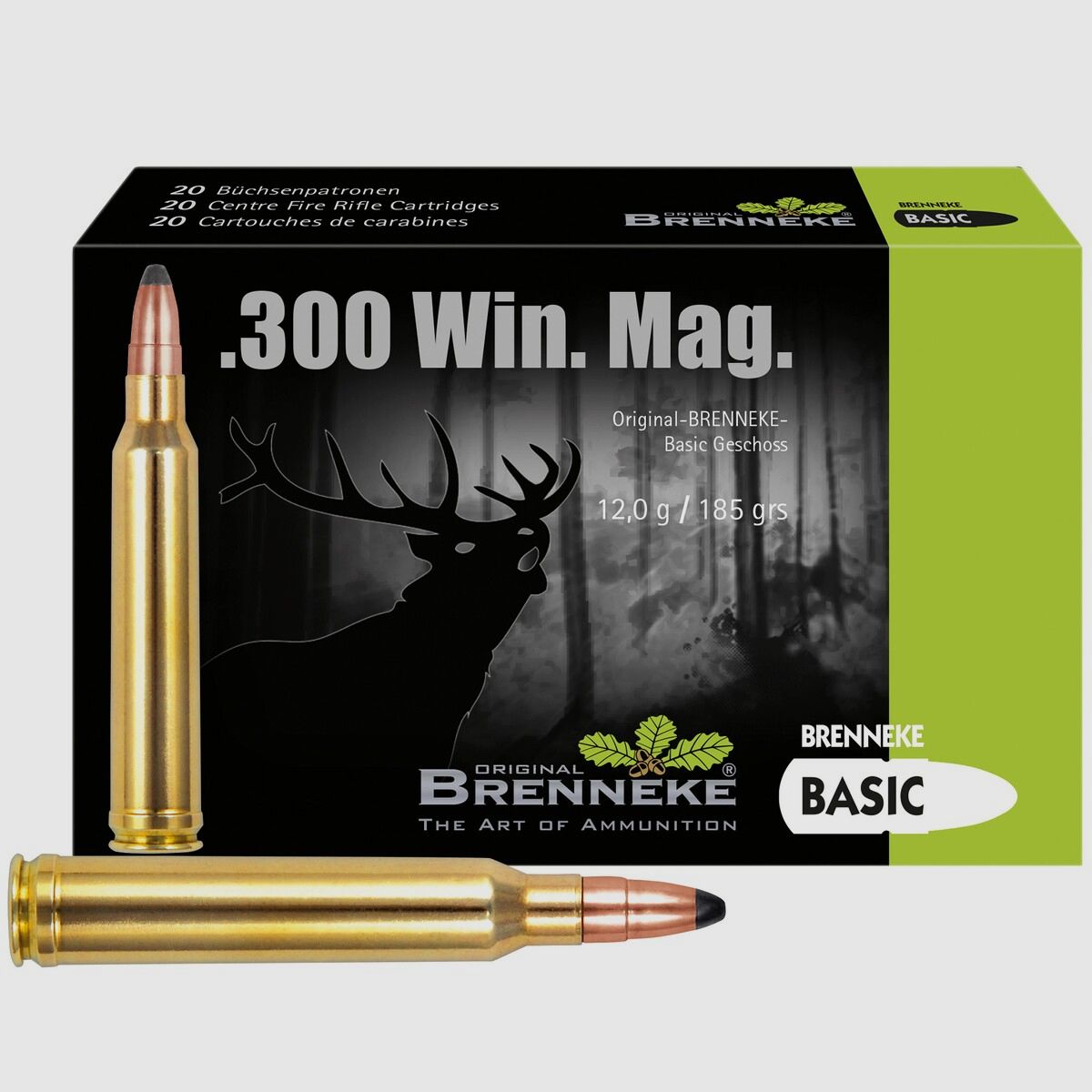 Brenneke .300 Win. Mag. BASIC TLM 12,0g/185grs. – 20 pz.