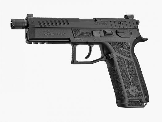 Pistolet CZ P-09 Nocturne F OR SR 9 x 19 1/2 pouce x 28 UNEF Noir Système de Déclenchement Omega