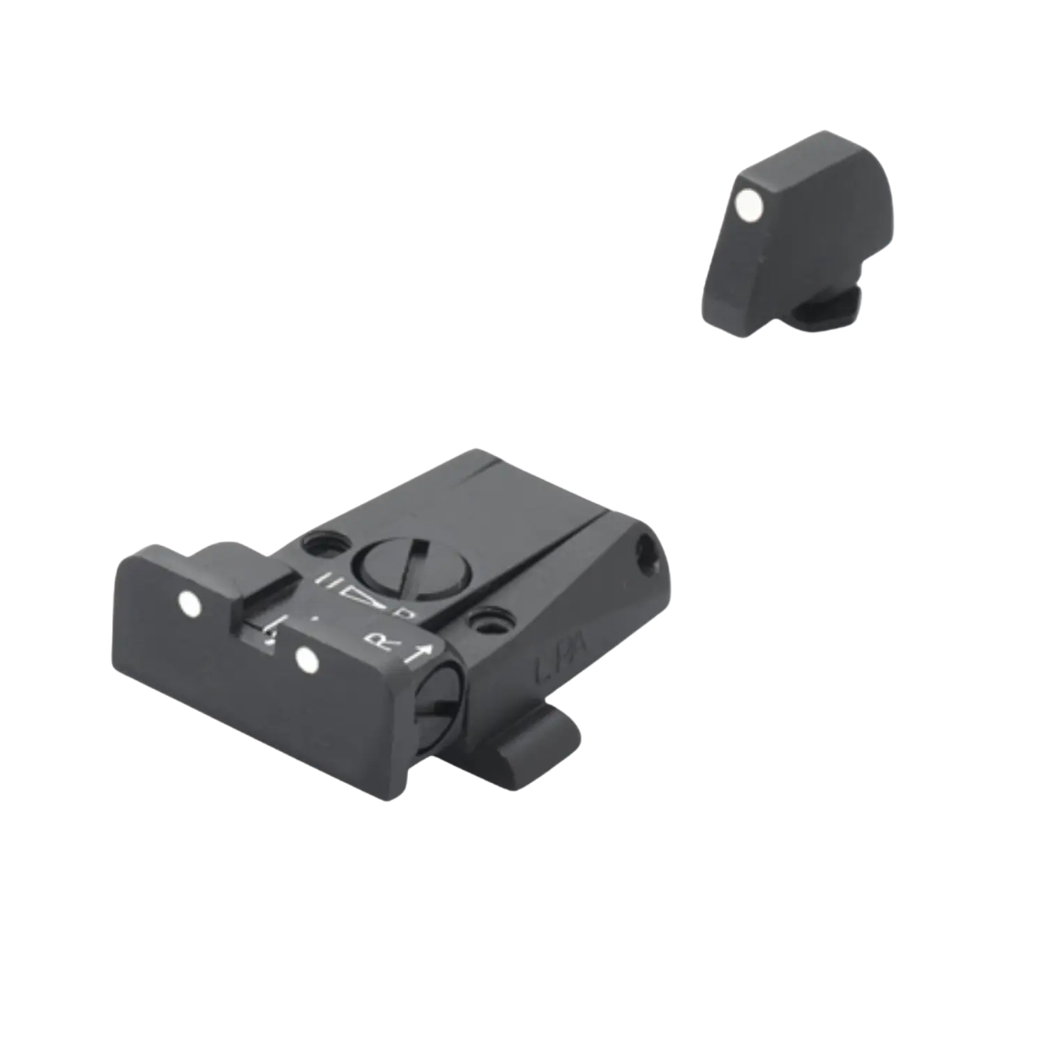 LPA SPR Visier 3-Dot weiß mit Visierkorn Glock 17-35/44