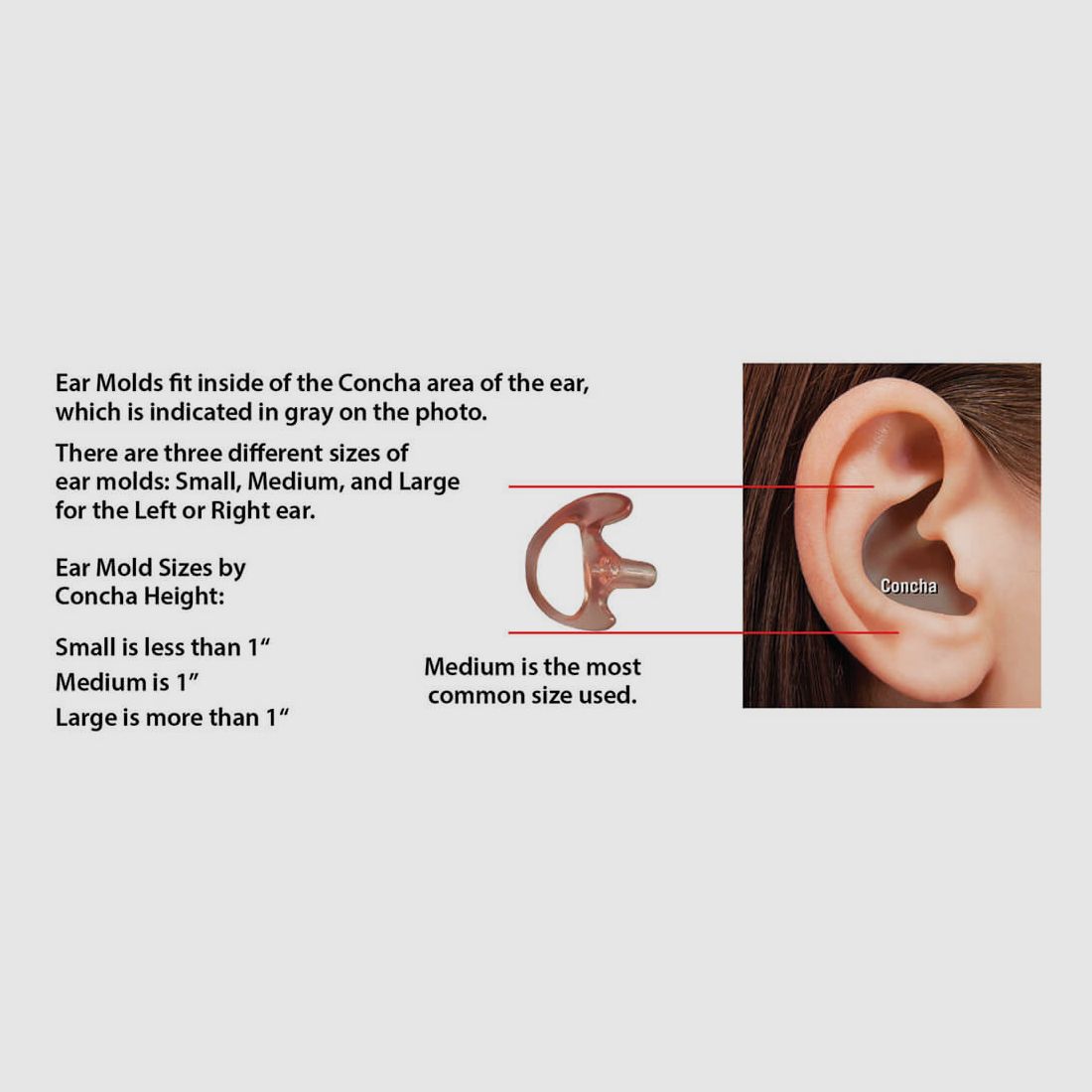 Code Red Ohrstecker Code Red EarMold Schwarz — Rechtes Ohr · L, Bild 2 von 3