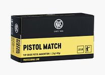 RWS Pistol Match .22 LR 40GR LRN 50 cartuchos