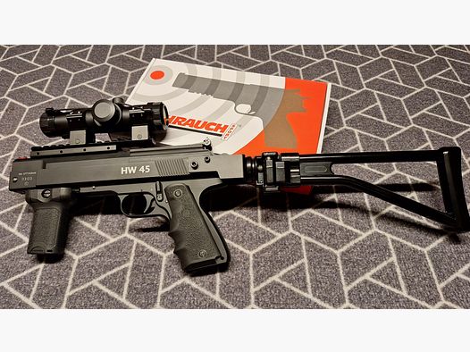 ¡Weihrauch HW 45 Carabina de pistola táctica!