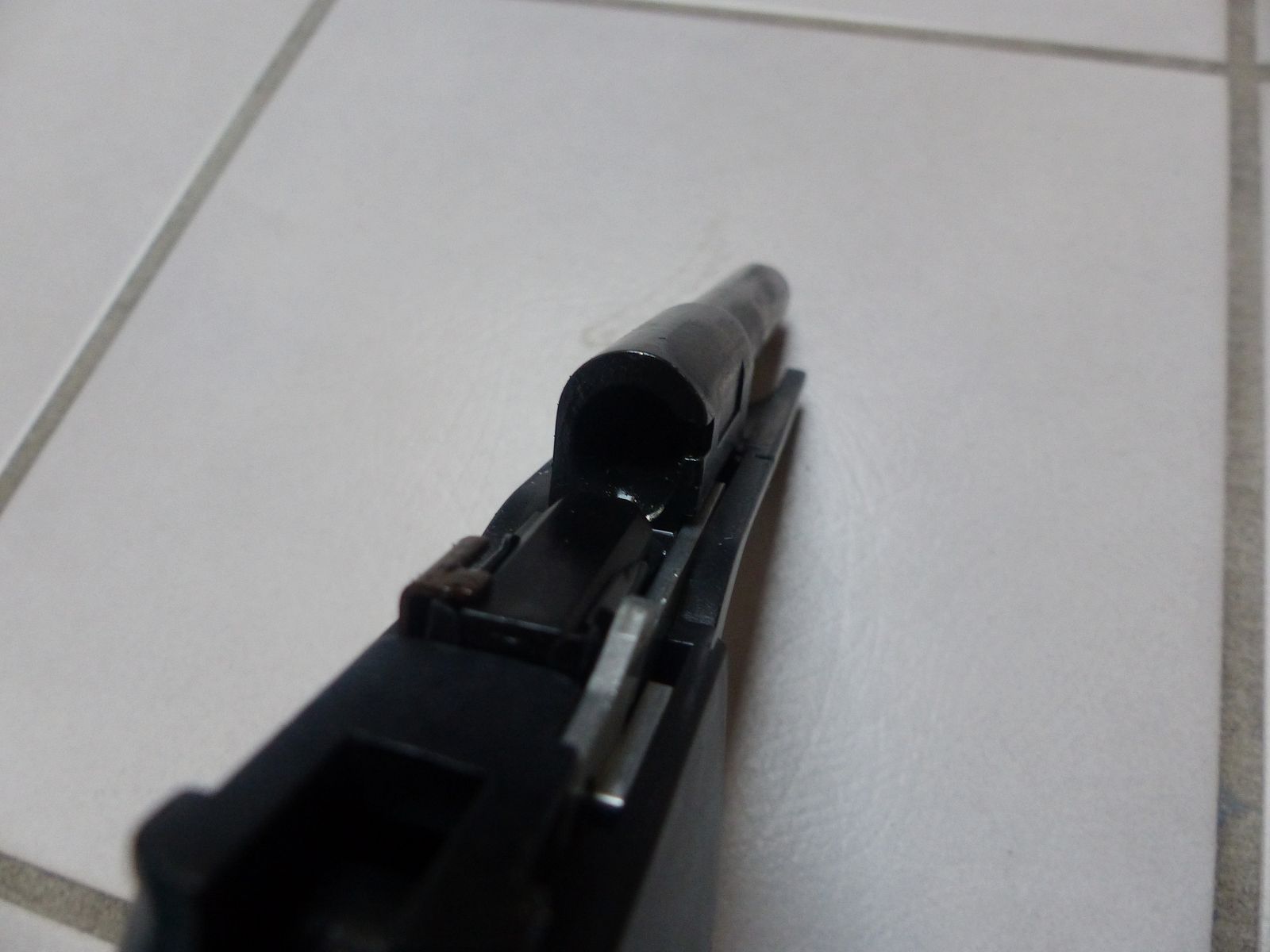 Record 2015 Cal. 9mm PAK New with case, blank firing adapter, brush, manual from collection plus 50 rounds of ammunition
