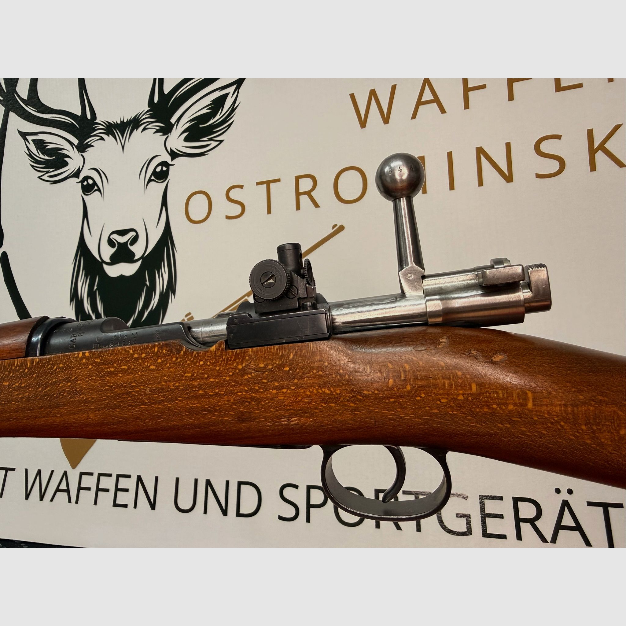 Swedish Mauser m/96 Carl Gustafs 1916 – 6.5x55 SE caliber with aperture sight & sling, image 7 of 12