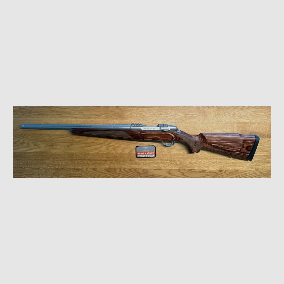 Sako 90 Varmint Inossidabile Laminato 51LL / Filettatura di uscita