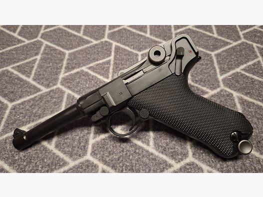 P08 Vollmetall CO2 BlowBack 6mm BB schwarz NEU!