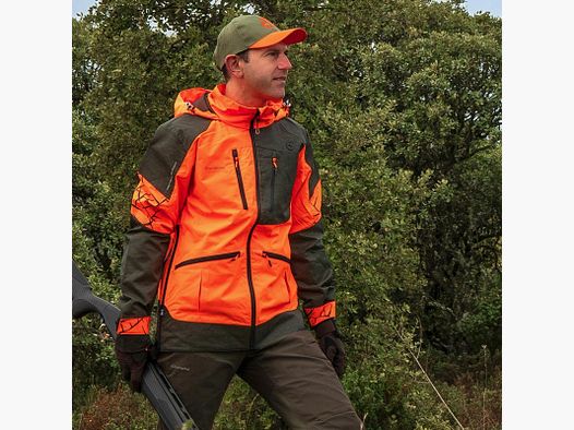 Gilet da Caccia Tecnico Isis Arancione/Verde - Norma DPI