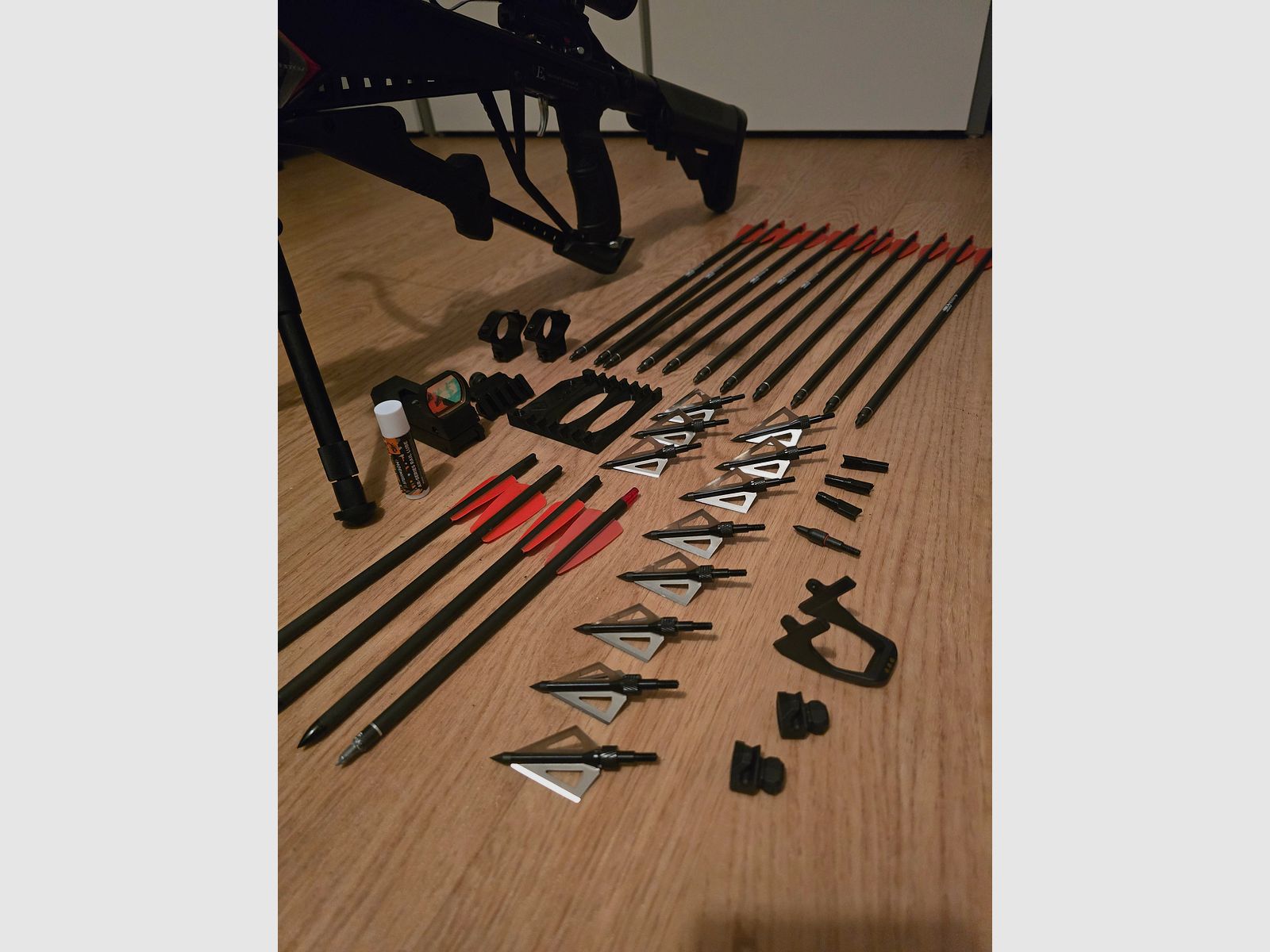 An Archery Cobra RX130 Sniper Crossbow with a lot of accessories