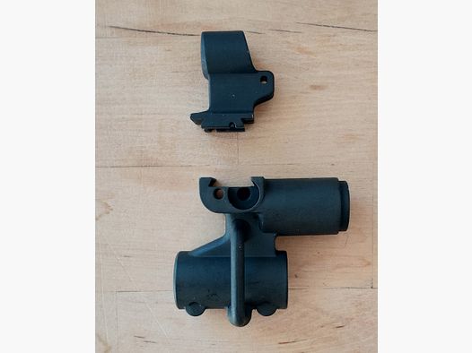 Unassembled AK Combo front sight carrier / gas block -> Perfect for Zastava Iraqi Tabuk Build (Galil RK62 Vektor R4 R5 and clones)