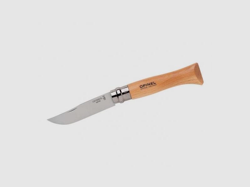 Opinel knife, No. 08, stainless steel