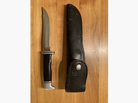 Buck 105 mes met originele leren schede