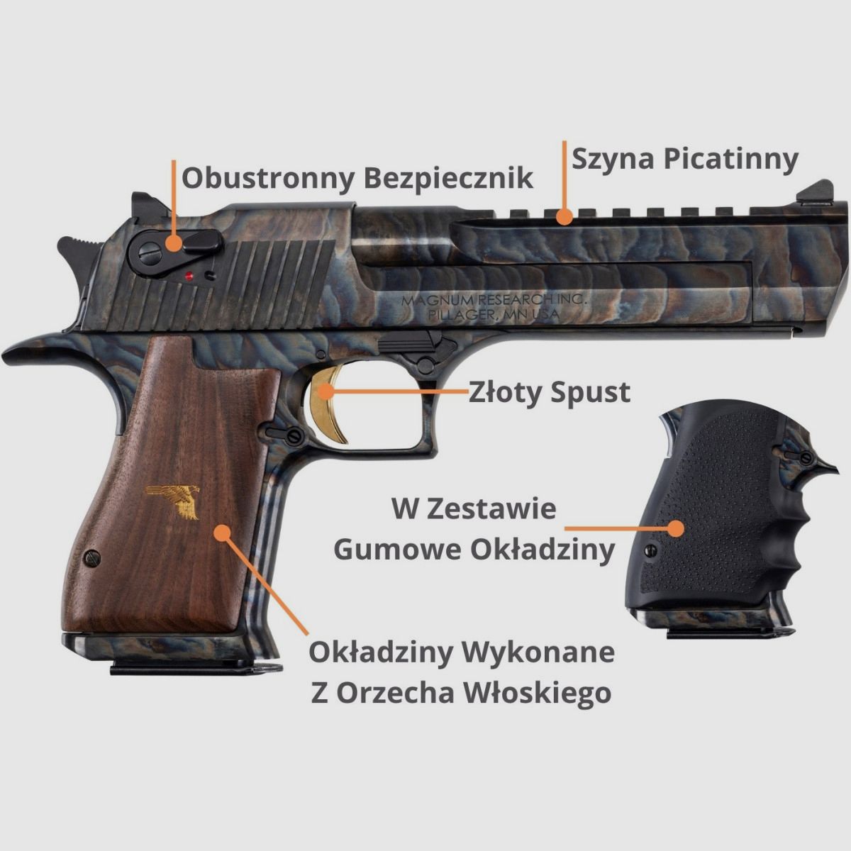 Desert Eagle XIX 6'' Case Hardened .44Magnum (DE44CH), Bild 12 von 12