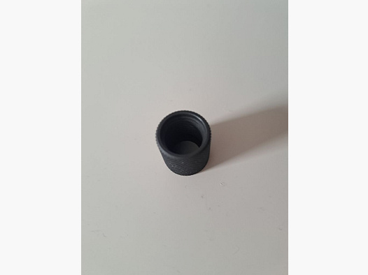 Mündungsgewinde Schutzkappe 1/2 "20 Stahl brüniert