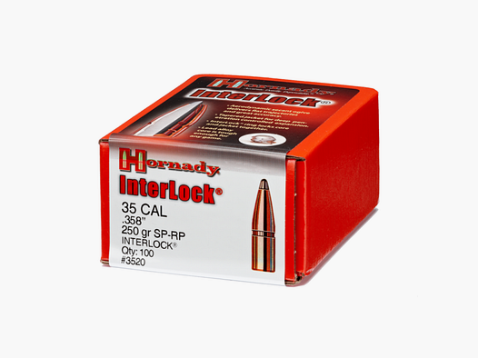 .358 Geschosse Hornady InterLock SP-RP 250 gr VE100