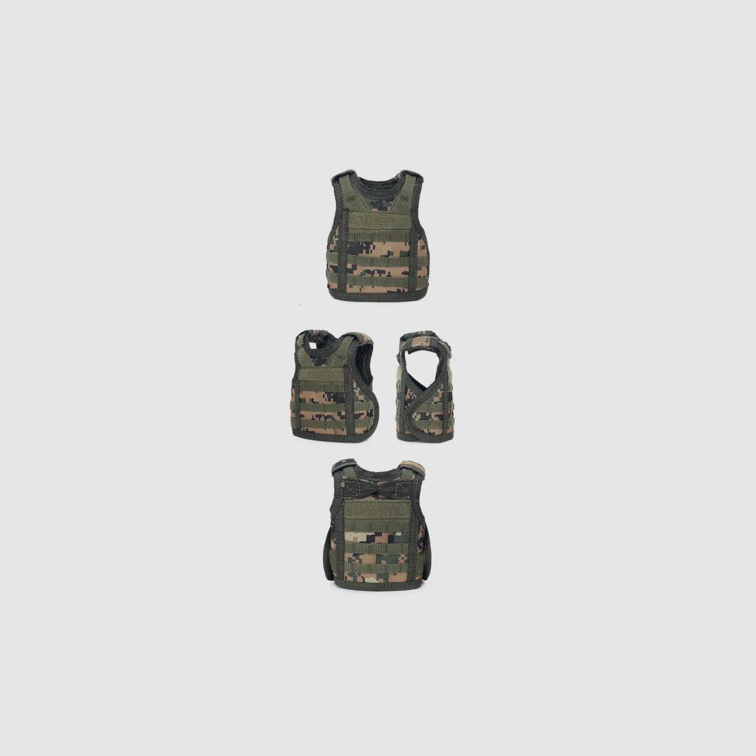 Mini protective vest for beer bottle / wine bottle / thermos bottle - Digital Woodland