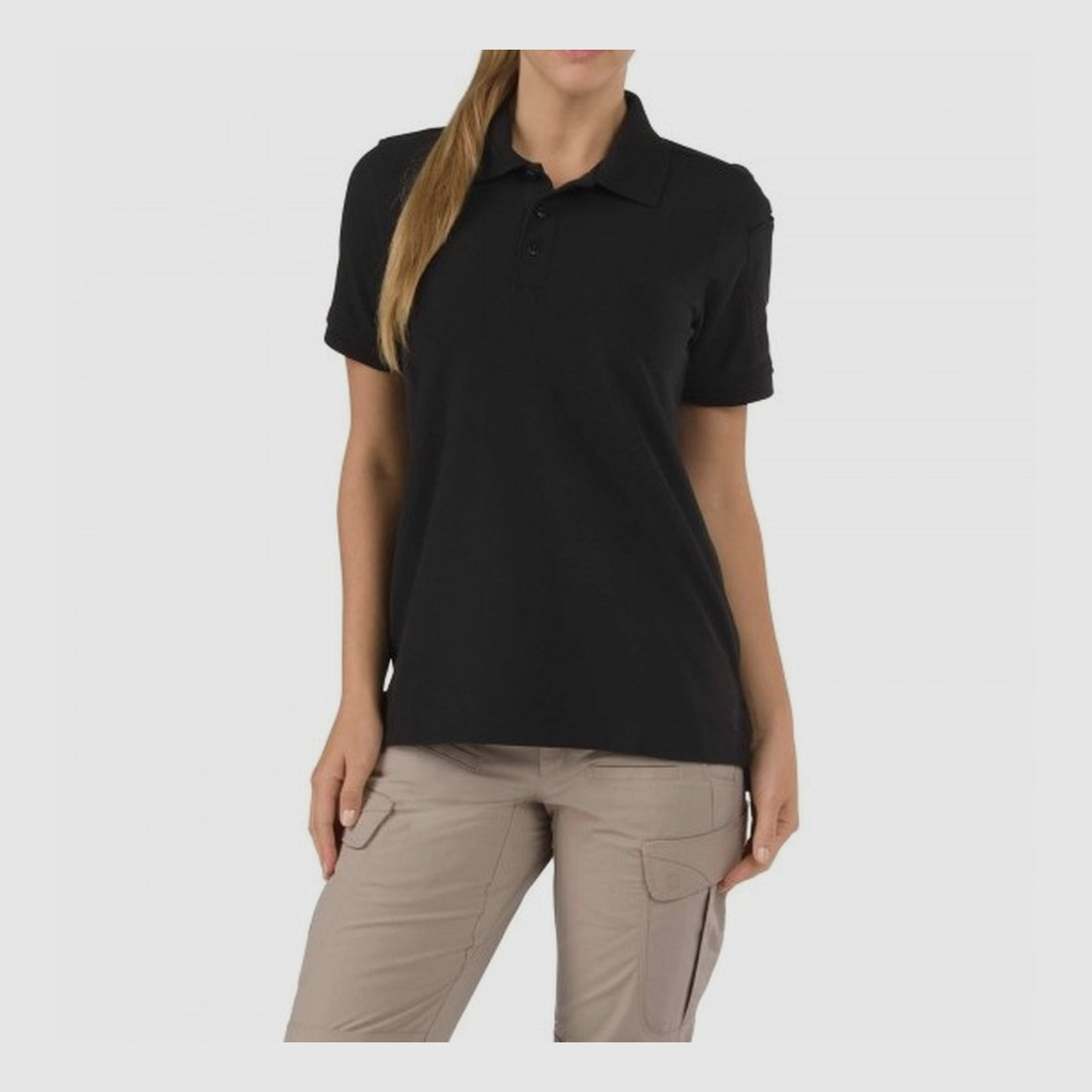 '5.11 Women''s Short Sleeve Utility Polo Schwarz S'