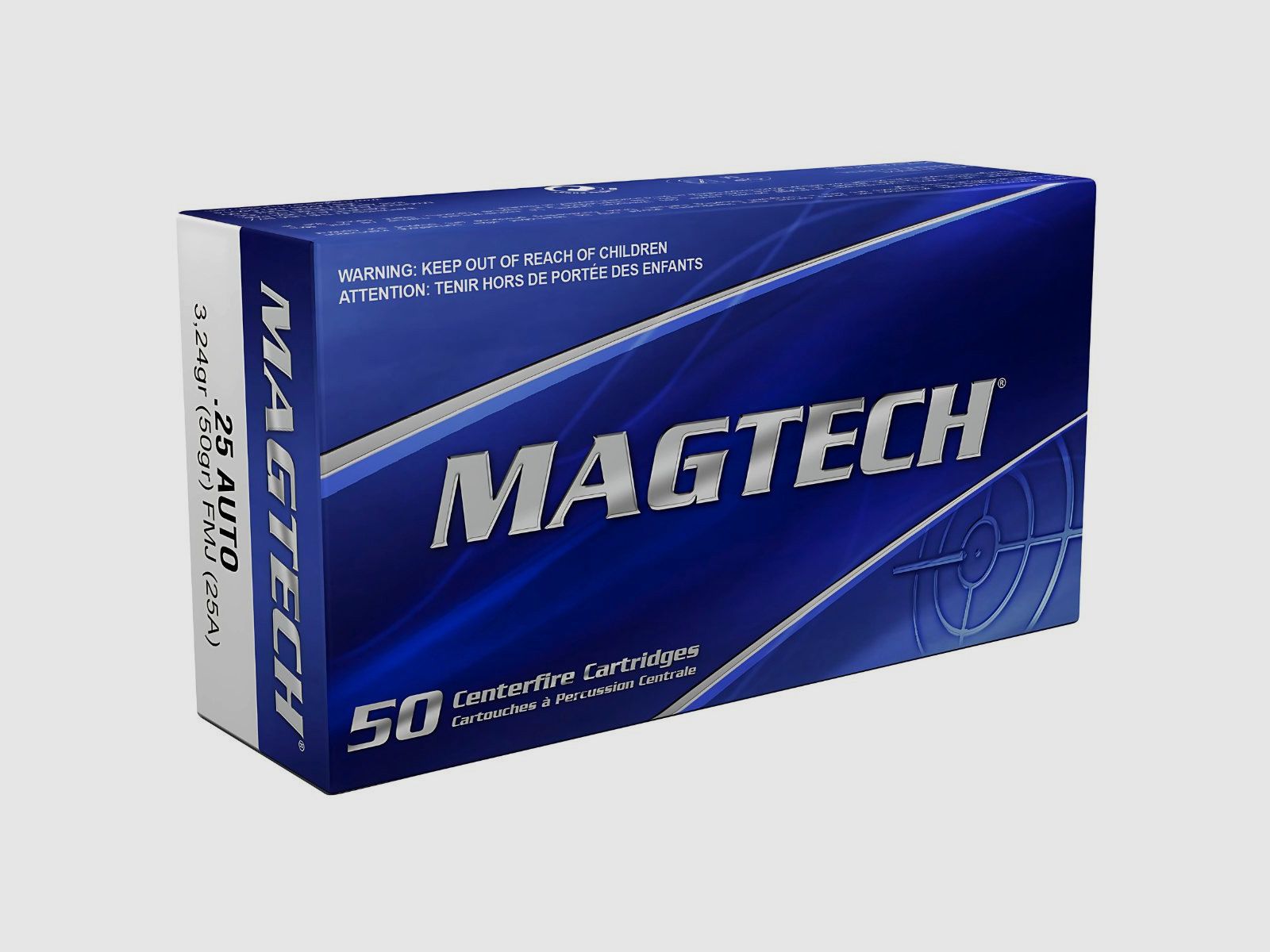 .25 ACP/6,35 Browning Magtech FMJ 50gr/3,24g (25A), Bild 1 von 3