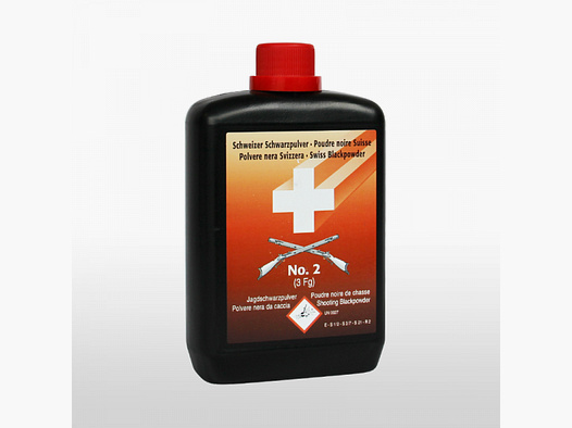 <SCHWEIZER NR. 2 JAGDSCHWARZPULVER - 500 G>