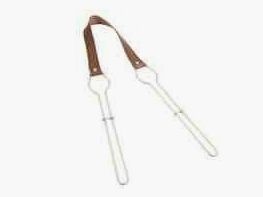 Jagdtasche aus Rindsleder und Stahl