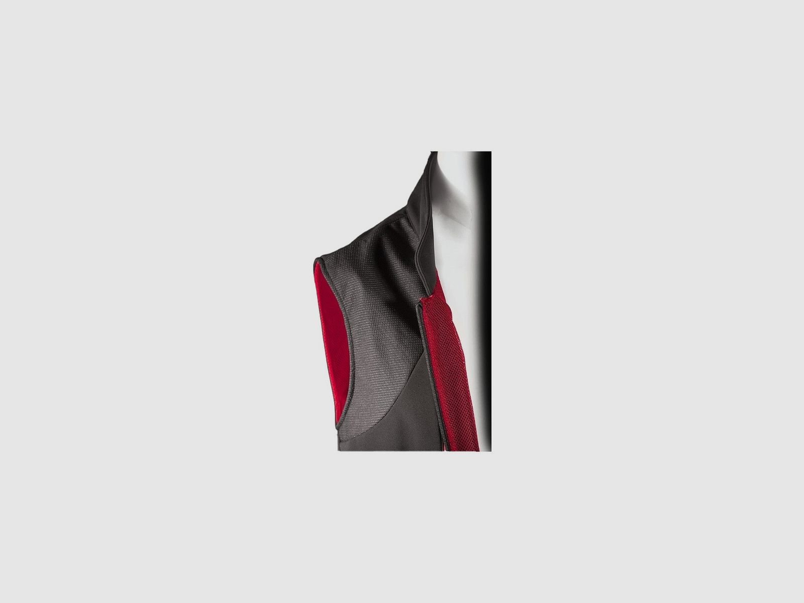 Gilet de tir Ghost Wear Ultimate noir avec inserts rouges, image 3 sur 3