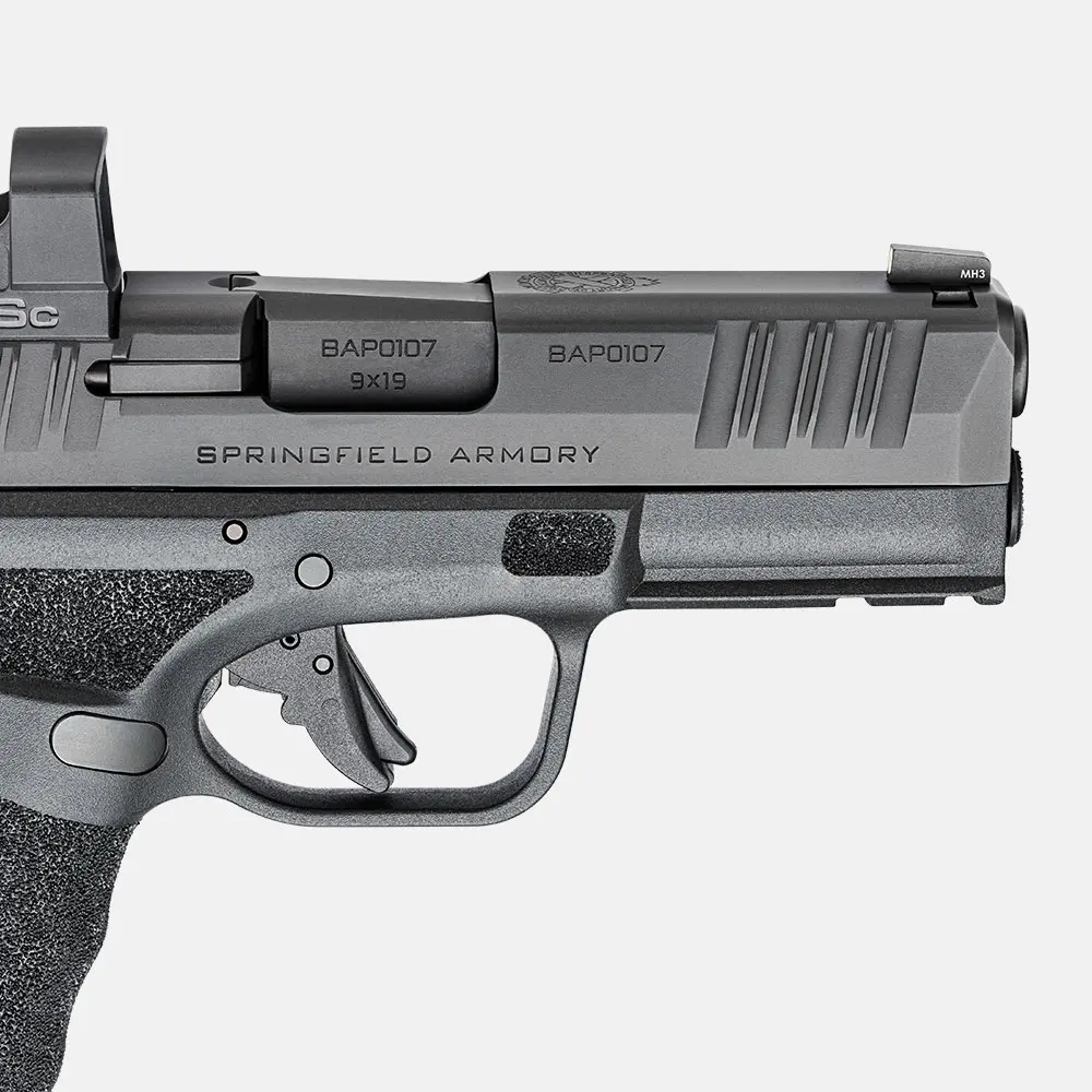 Springfield HELLCAT PRO OSP 9mm pistool zwart loop 3,7", afbeelding 2 van 10