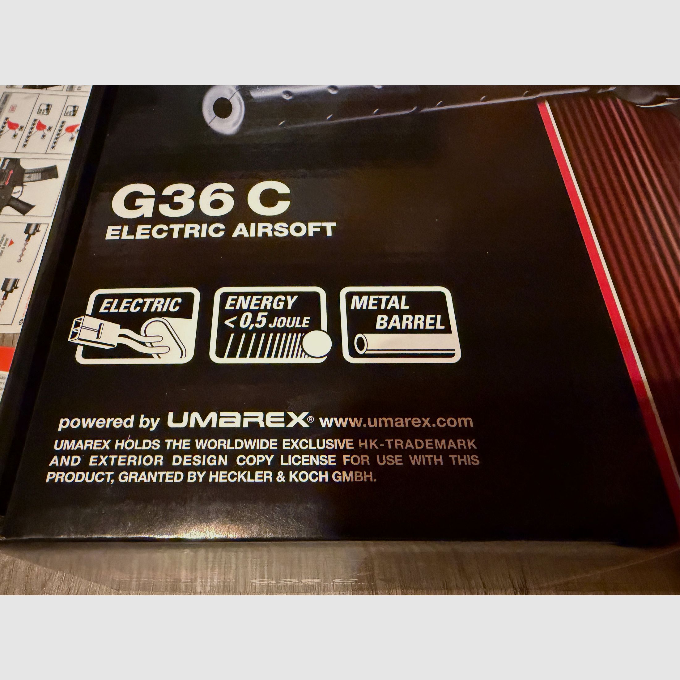 H&K G36C Softair 0,5J AEG + Zubehör