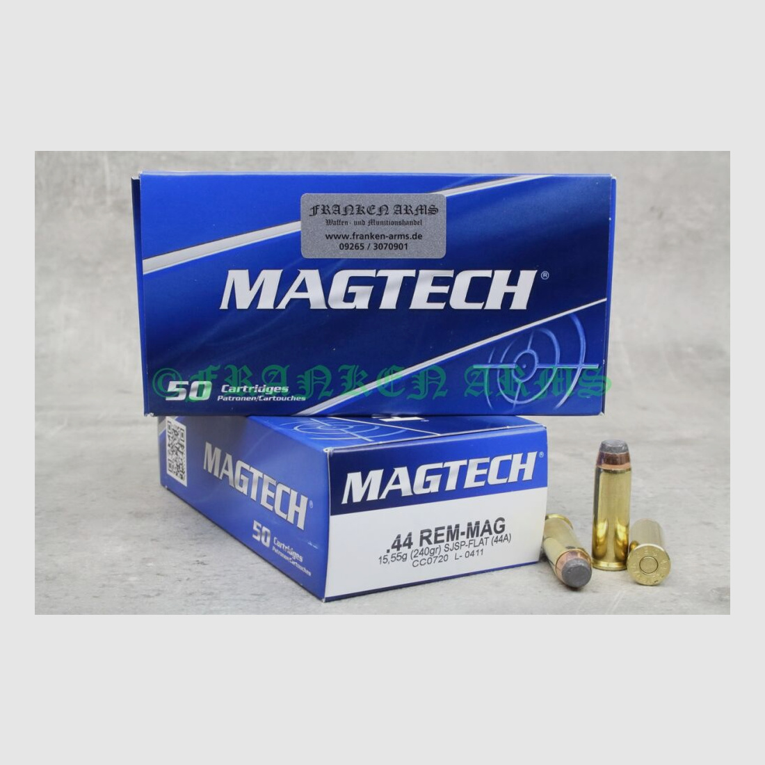 Magtech	 .44 Mag. SJSP 240gr. 15,6g 50 Stück Staffelpreise