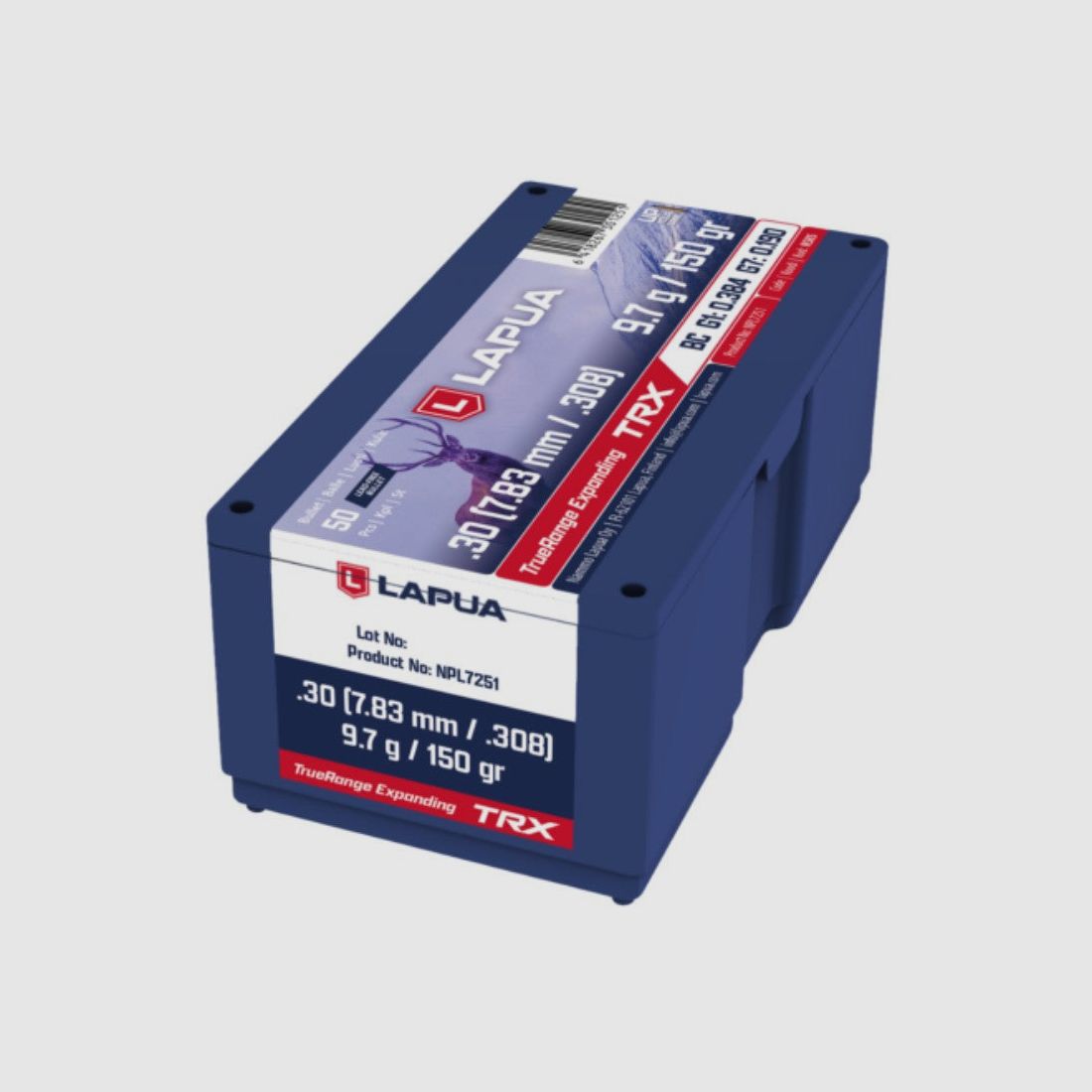 Lapua TRX True-Range, Kal. .30 (.308/7,83) 9,7g,150gr.,50er, Bild 3 von 3