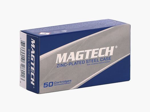 Magtech Munition, verzinkte Stahlhülse, Kal. 9x19mm, 124 gr/8 g