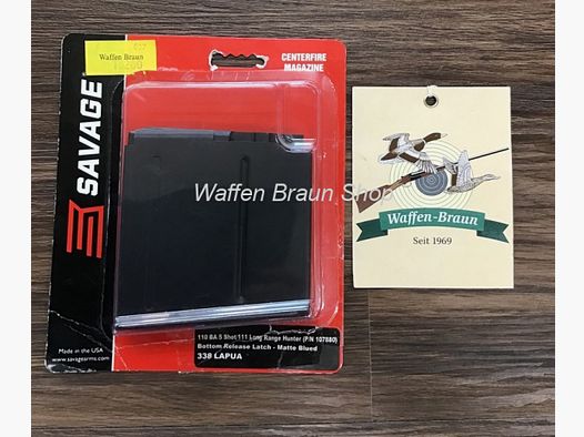 Magazin SAVAGE 55190 MAGAZINE 5 Schuss MATT .338 LAPUA F.MOD.110BA, BA STEALTH, 110,111 LONG RANGE