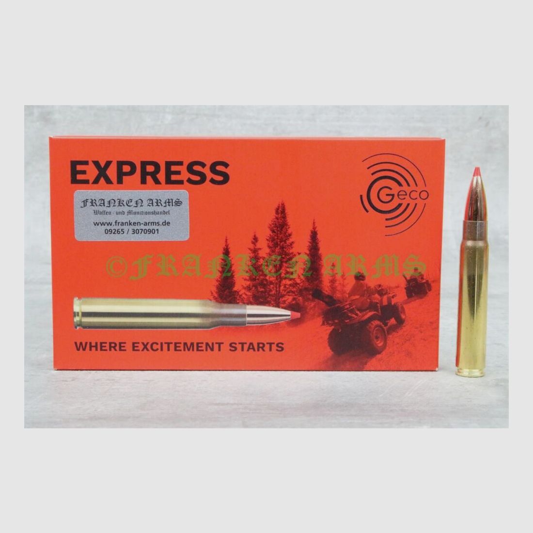 GECO Express 9,3x62 255gr. 16,5g 20 pièces Prix dégressifs