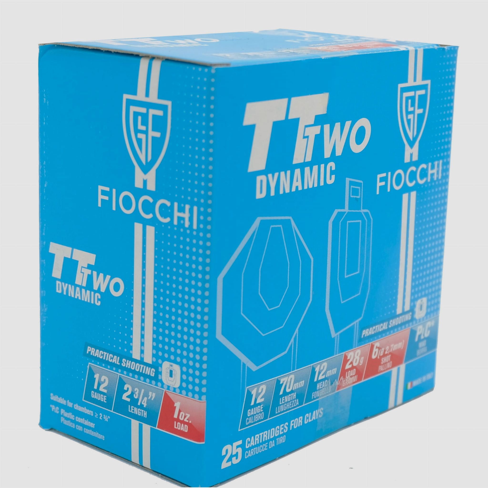 Fiocchi TT TWO Dynamic munizioni per fucile a canna liscia 28 g 6 12/70, immagine 2 di 5