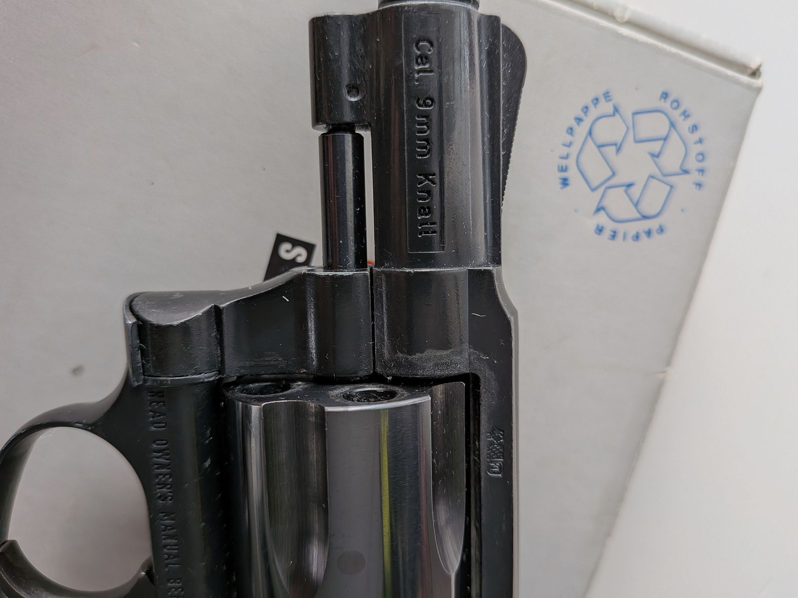 Arminius Weihrauch HW37 ++ Alte PTB 547++ Holzgriffe Schreckschuss Revolver 9mm Knall HW 37