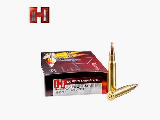 20 patronen Hornady Superformance 338 Win Mag 225 Gr Sst