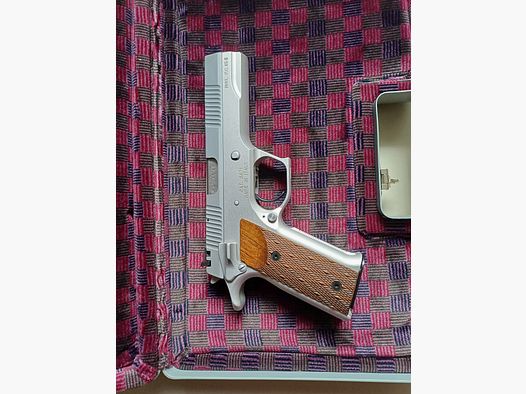 Pardini 45 ACP Nickel Sport Modell P.C. 45 S , 5 Zoll; Top gepflegt, wenig beschossen 