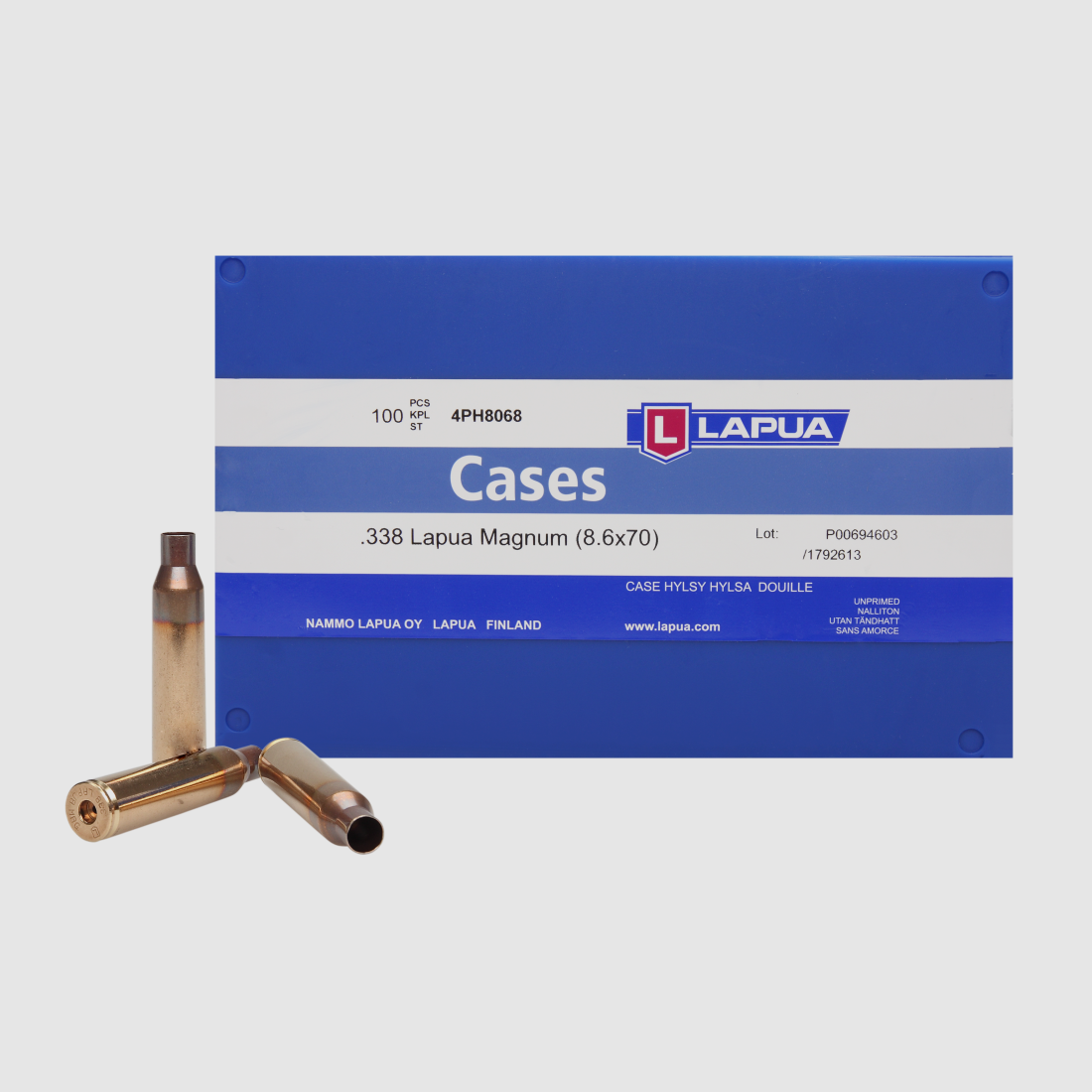 Lapua – Hülsen / .338Lapua Magnum / LR-Boxer, Bild 1 von 3
