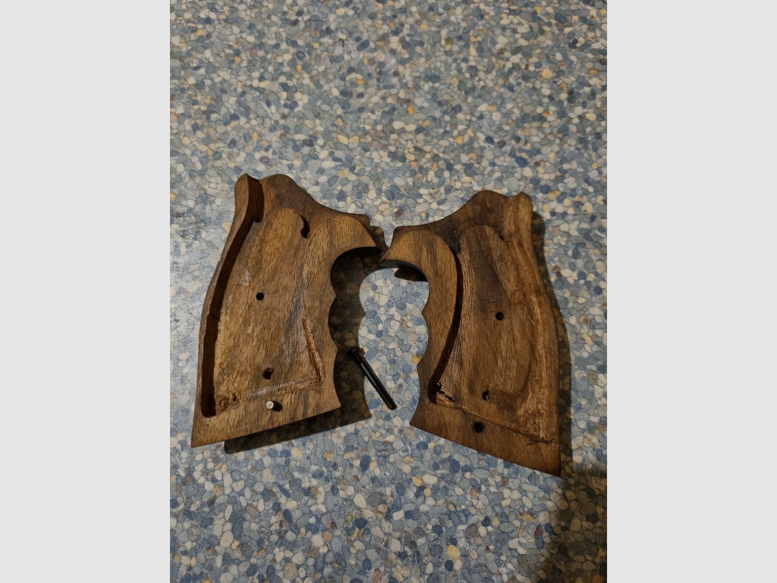 Nill wooden grip S&W square butt K-frame